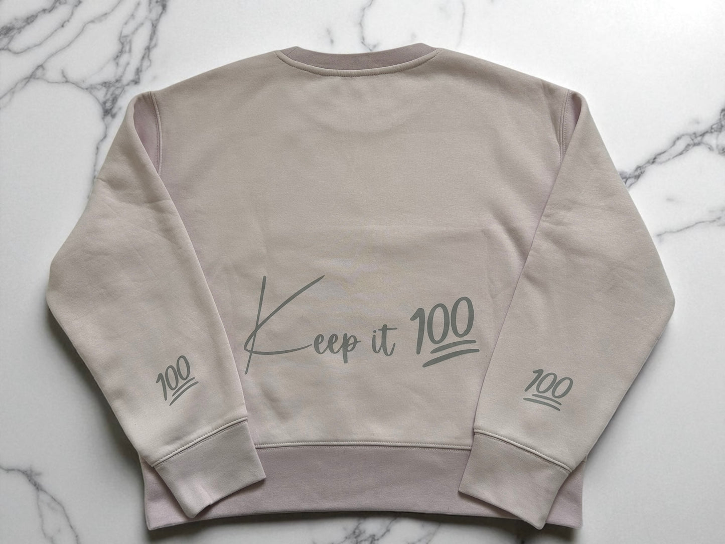 KEEP IT 100 CREW NECK WOMENS ORCHID
